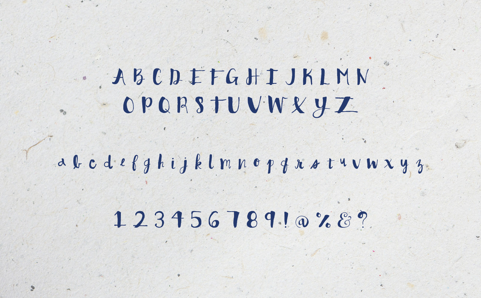 Handgeschriebene Schriftarten