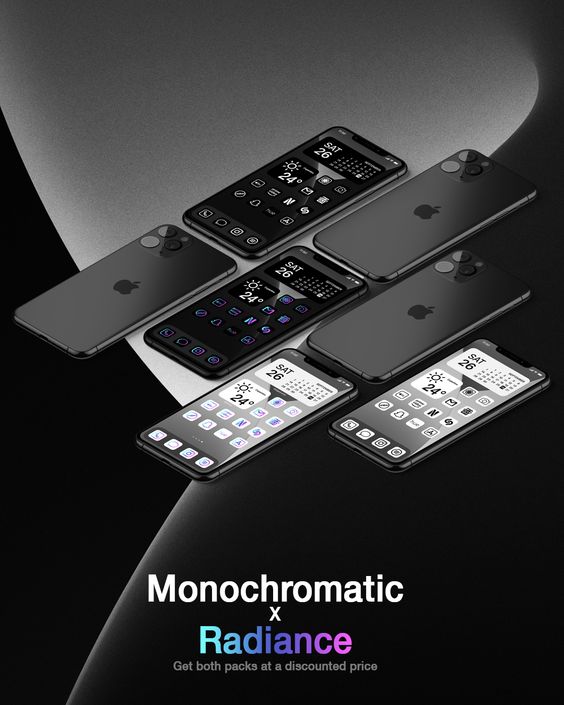 MonochromaticxRadiance Icon Set