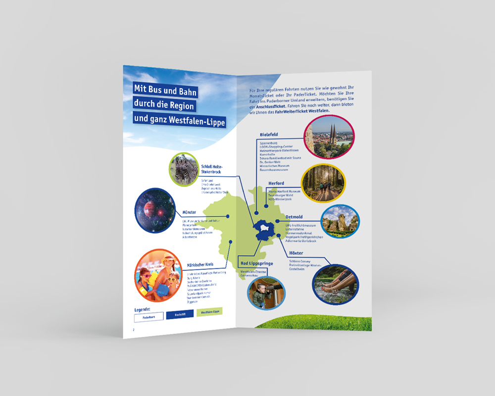 Padersprinter Anschlussticket Flyerdesign