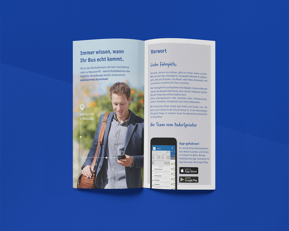 SILBERWEISS – PaderSprinter Tarifbroschüre