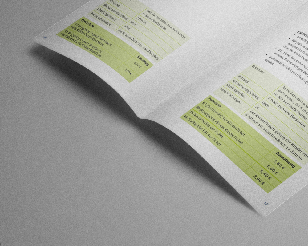 SILBERWEISS – PaderSprinter Tarifbroschüre