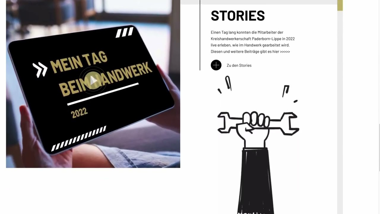 Kopfzeile des digitalen Geschäftsberichts