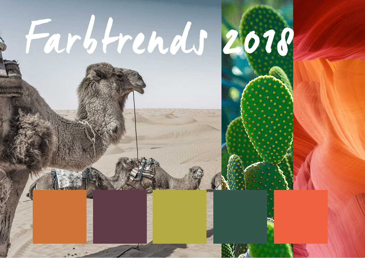 In die Wüste geschickt – die neuen Farben für 2018