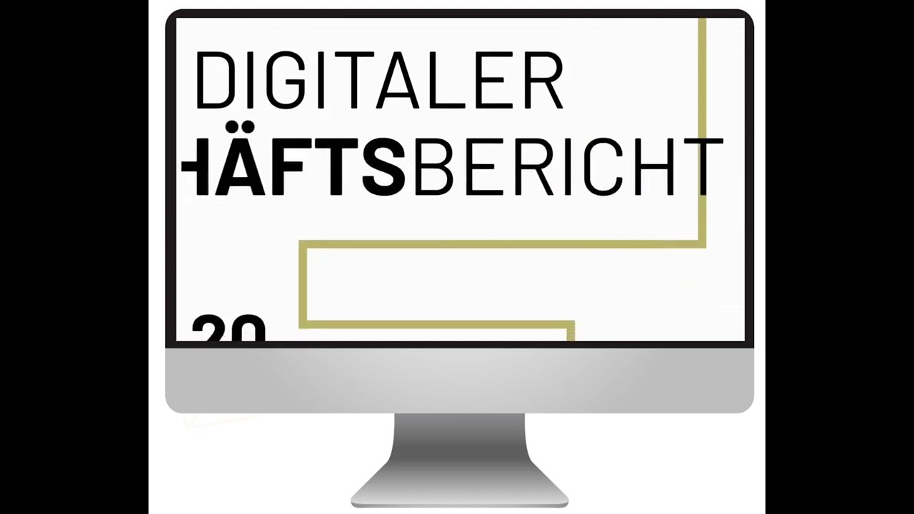 Abstrakte Darstellung des Geschäftsberichts