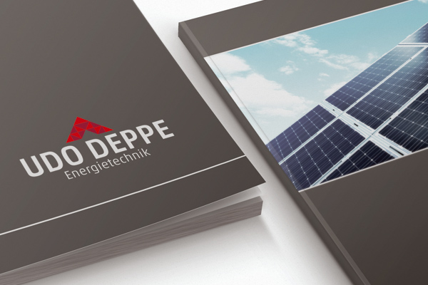 Imagebroschüre für die Firma Udo Deppe Energietechnik