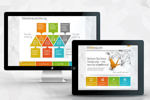 Service Excellence Website Ansichten