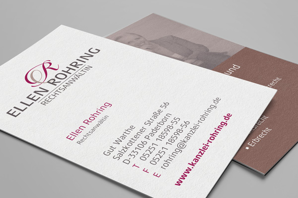 Visitenkarten – Kanzlei Rohring