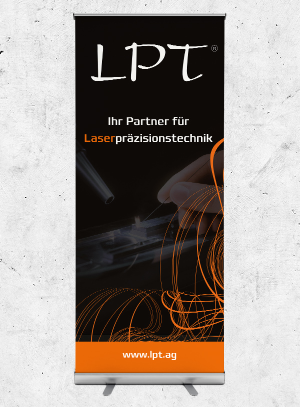 Rollup für die Firma LPT - Laserpräsizionstechnik