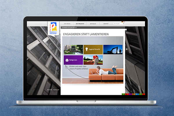 Website Laptop - Paderborn überzeugt