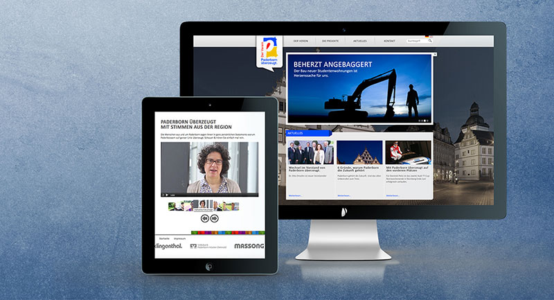 Website Mac iPad - Paderborn überzeugt