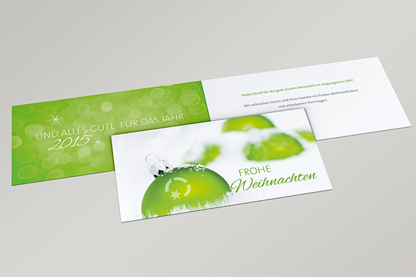 Design Weihnachtskarten für die Firma PST Steuerberater, Wirtschaftsprüfer