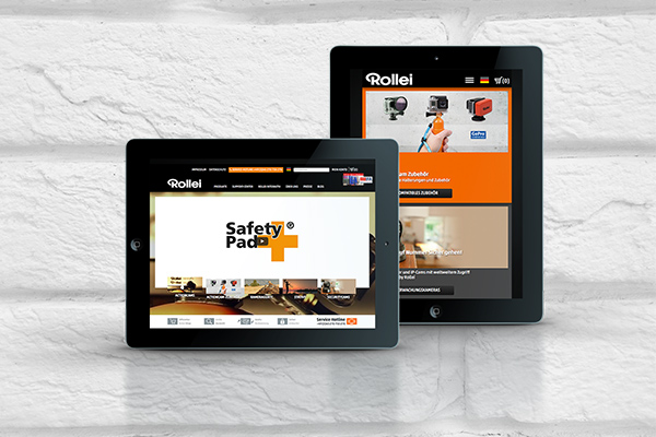 Website auf iPad - Rollei