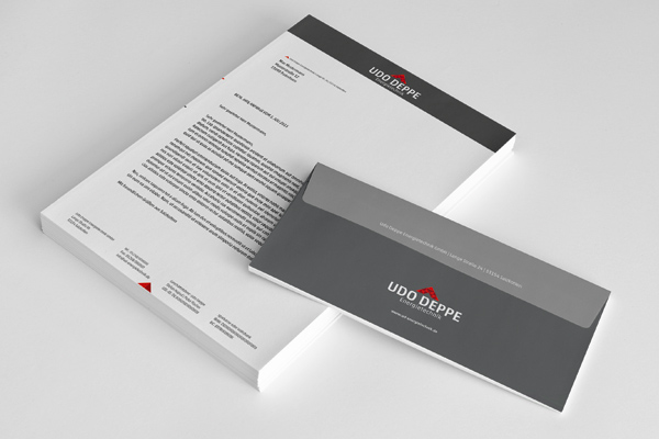 Geschäftsunterlagen für die Firma Udo Deppe Energietechnik