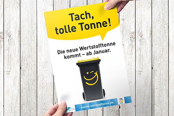 Plakat - Wertstofftonne in Paderborn