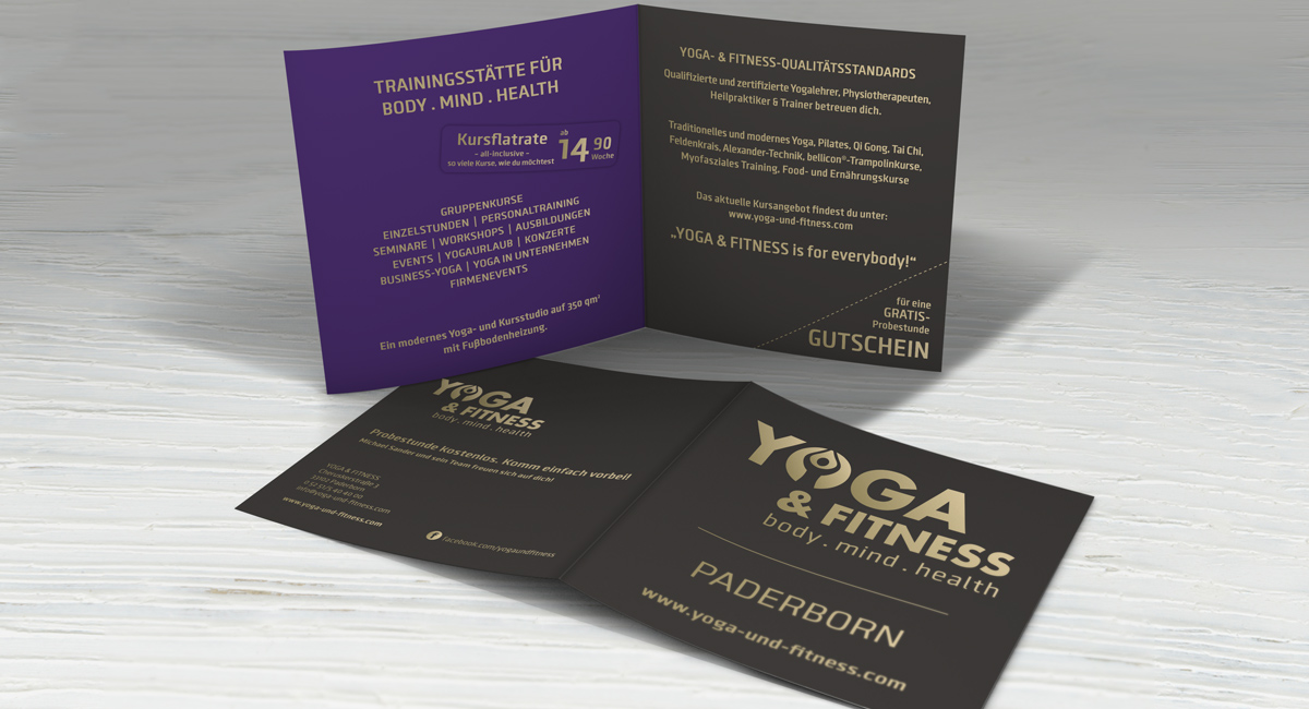 Flyerdesign – Yoga & Fitness
