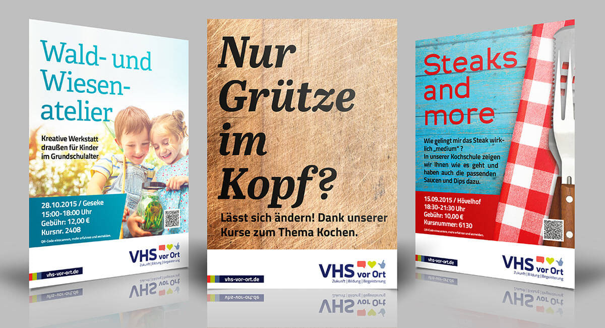 Plakat - VHS vor Ort